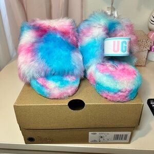 UGG Multicolor Fluffy Slippers